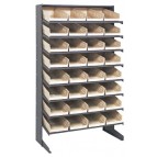 Single Sided Pick Rack with Bins - Ivory