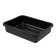 Black Bus Tub with Ribbed Bottom