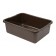 Brown Bus Tub with Ribbed Bottom
