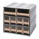 Interlocking Storage Cabinet with Ivory Bins