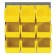 Plastic Storage Bin Louvered Panel System Yellow