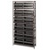 Black Plastic Storage Bin Steel Shelving Systems