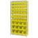 Yellow Plastic Bin Wire Shelving Unit