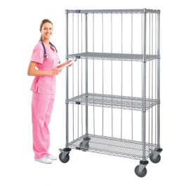 Enclosed Wire Shelving Carts