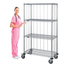 4 Wire Shelf Caster Cart