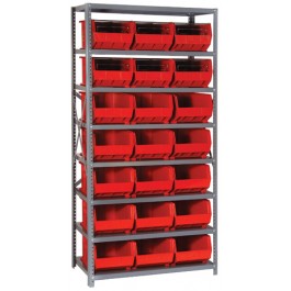 Plastic Storage Bin Steel Shelving Systems