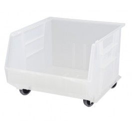 Quantum Clear-View Mobile Plastic Bins QUS275MOBCL