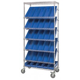 Plastic Storage Bin Wire Shelving Units