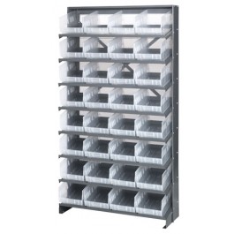 Clear Plastic Storage Bin Single Sided Pick Racks