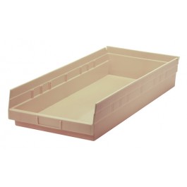 Plastic Shelf Bins QSB116 Ivory