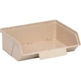 Ivory Plastic Stack and Lock Bins