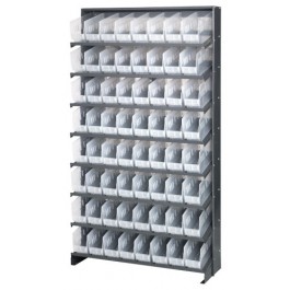 Clear Plastic Storage Bin Single Sided Pick Racks