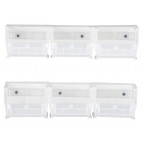 Clear Plastic Storage Bin with Rails