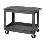 Flat Top Utility Carts with 2 Shelves