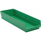 Plastic Shelf Bins QSB114 Green