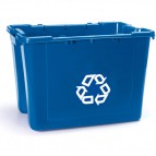 14-Gallon Recycling Plastic Box