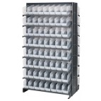 Double Sided Pick Rack with Clear Bins