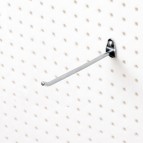 Pegboard 6" Single Rod, 30° Bend Peg Board Hooks