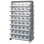 Double Sided Pick Rack with Clear Bins