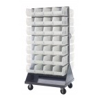 Clear Plastic Storage Bin Louvered Panel Racks