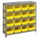 Yellow Plastic Storage Bin Steel Shelving Systems