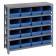 Blue Plastic Storage Bin Steel Shelving Systems