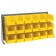 Yellow Plastic Storage Bin Bench Rack Systems