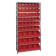 Red Plastic Storage Bin Steel Shelving Systems