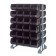 Black Plastic Storage Bin Steel Rail Systems