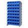 Blue Plastic Bin Double Sided Pick Rack