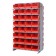 Red Plastic Bin Double Sided Pick Rack