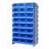 Blue Plastic Bin Double Sided Pick Rack