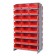 Red Plastic Bin Double Sided Pick Rack