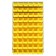 Wall Louvered Panel with Plastic Bins - Yellow