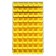Wall Louvered Panel with Plastic Bins - Yellow