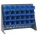 Blue Plastic Storage Bin Bench Rack Systems