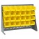 Yellow Plastic Storage Bin Bench Rack Systems