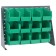 Green Plastic Storage Bin Bench Rack Systems
