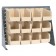 Ivory Plastic Storage Bin Bench Rack Systems