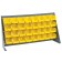 Yellow Plastic Storage Bin Bench Rack Systems