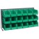 Green Plastic Storage Bin Bench Rack Systems