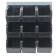 Plastic Storage Bin Louvered Panel System Black