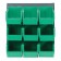 Plastic Storage Bin Louvered Panel System Green