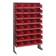 Single Sided Pick Rack with Bins - Red