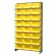 Yellow Plastic Storage Bin Single Sided Pick Racks