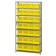 Yellow Plastic Storage Bin Steel Shelving Systems