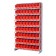 Red Plastic Storage Bin Single Sided Pick Racks