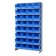 Blue Plastic Storage Bin Single Sided Pick Racks