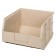 Quantum Stackable Shelf Storage Bin - SSB425 Ivory