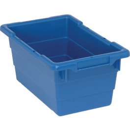 Plastic Cross Stack Tubs Blue